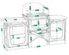 TOURIST KITCHEN CABINET foldable garden bag CAMPING table