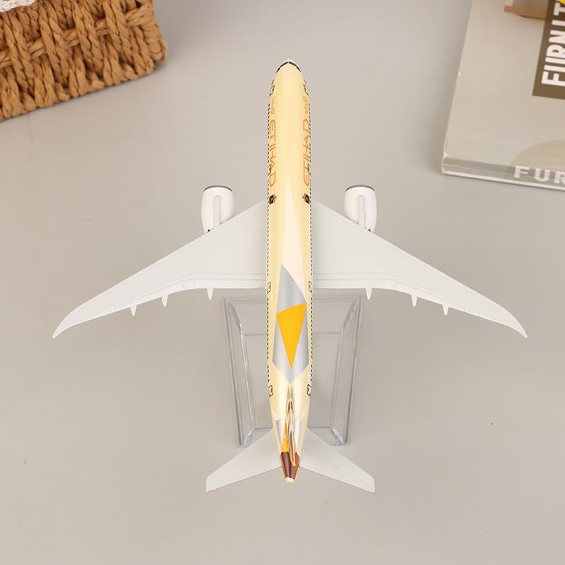 16Cm Boeing Etihad 787 Alloy Airplane Plane Model Toy Diecast Airplane Model For Gift Collection Kids Desk Accessorie
