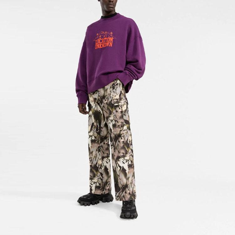 Palm Angels Location Unknown crew neck sweatshirt PMBA026F21FLE0033720
