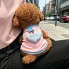 Cat dog clothes spring and summer pet British short blue cat anti-hair loss breathable sun protection tractable teddy bear vest