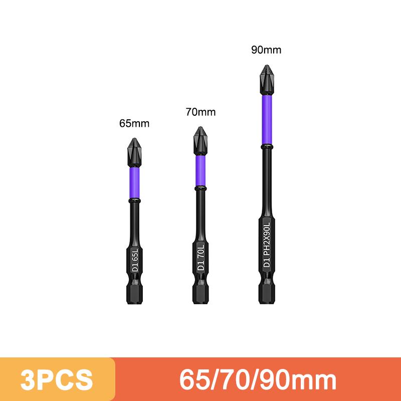 Strong Magnetic D1 Anti-shock Batch Head Hand Electric Drill Bit Cross Screwdriver High Hardness Non-slip Screwdriver Bit Set