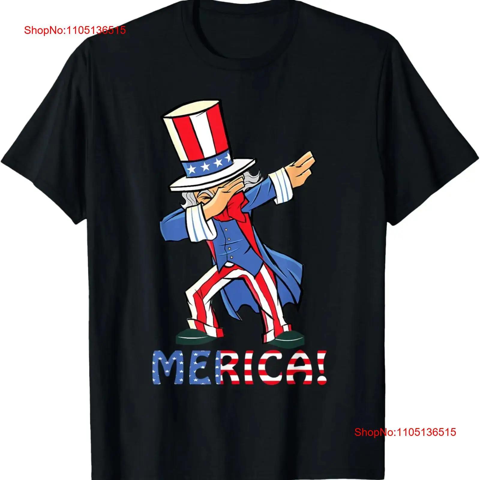 Dabbing Uncle Sam Merica USA Flag 4th Of July Boys Girls T Shirt vintage Washed Breathable Versatile Unisex Comfortable S разноцветный
