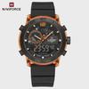 Quartz Chronograph Wristwatch Multifunctional Men's Sports Wrist Watch Dual Display Time Night Light Boys Alarm Watches