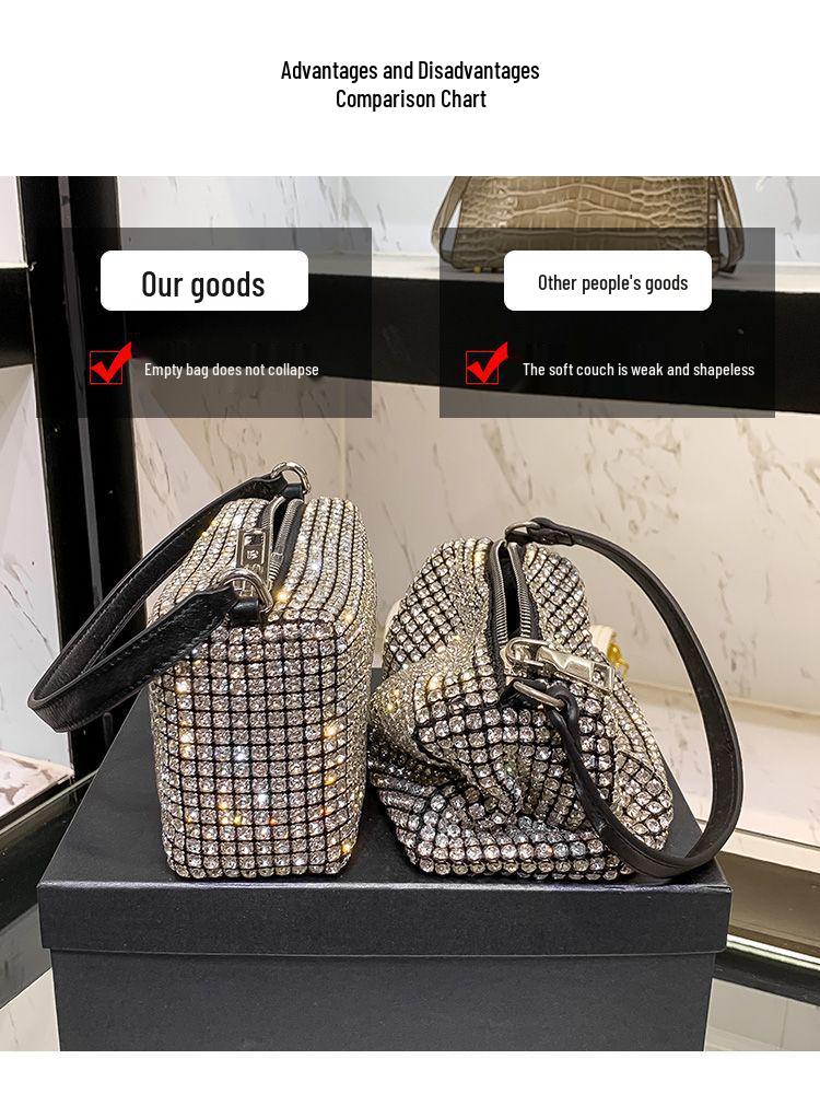 2024 Trendy Rhinestone Diamond Shoulder and Crossbody Bag for Influencers