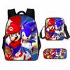 Cartoon Backpack, Primary And Secondary School Students Three-Piece Set, School Bag, Backpack, Shoulder Bag, Pencil Case.