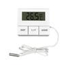 Home Temperature Gauge with Probe Sensor, Digital Display Screen, Large Readout,  1M Cable for Bedroom or Study Room Checks for Daily Observation