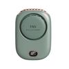 Tragbarer Nackenventilator 2000mAh Akku USB-wiederaufladbar 3 Geschwindigkeitsstufen Tragbarer Mini-Ventilator Grün
