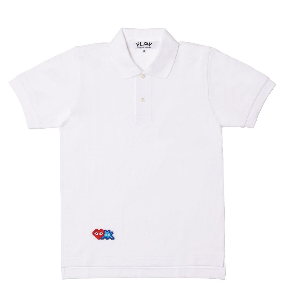 

PLAY CDG Женская рубашка поло INVADER белая AZ T335 051 Womens S