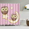 Wild Animals Bath Curtains Lion Leopard Cat Bathroom Decorative Shower Curtains Bathtub Decoration Bath Curtains