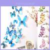 Superbes 12 pièces d'autocollants muraux papillons 3D pour une décoration de chambre et un décor DIY vibrants