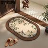 Toilet Absorbent Floor Mat Bathroom Door Absorbent Anti Slip Foot Mat Toilet Carpet