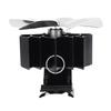 Wood Stove Fan Heat Powered 6 Blades Hanging Stove Fan Silent Flue Pipe Hanging Fireplace Fan Eco
