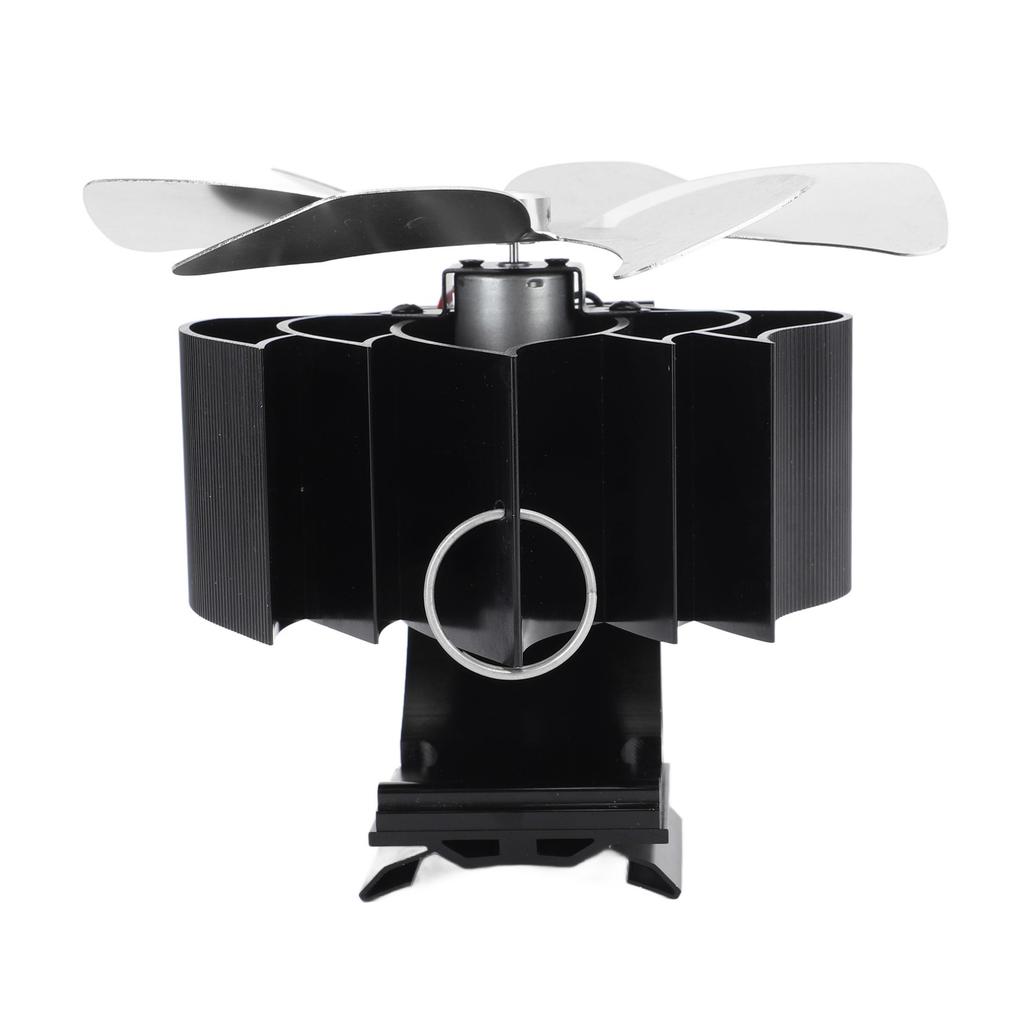 Wood Stove Fan Heat Powered 6 Blades Hanging Stove Fan Silent Flue Pipe Hanging Fireplace Fan Eco