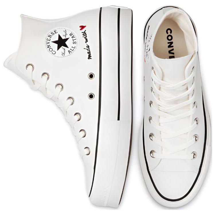 Chuck Taylor All Star Wmns Converse Lift High 'Valentine's Day - Vintage White' Women's 571119C