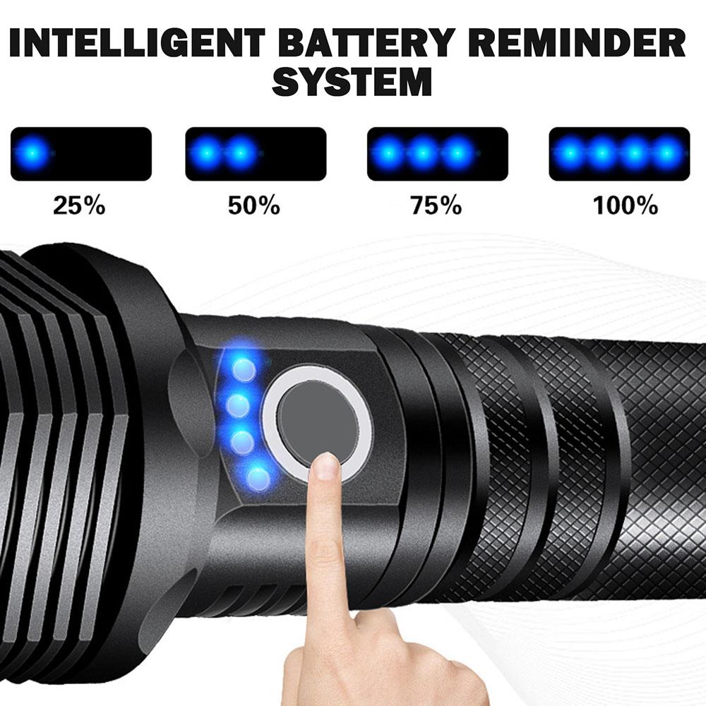 Outdoor Mini Flashlight Chargable Telescopic Zoom Flashlight For Working