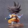 Dragon Ball Childhood Little Goku Hugs Puer Ya Mu Tea Little Follower Figures Doll Pvc Model Statue Collection Toy Ornamen Gift