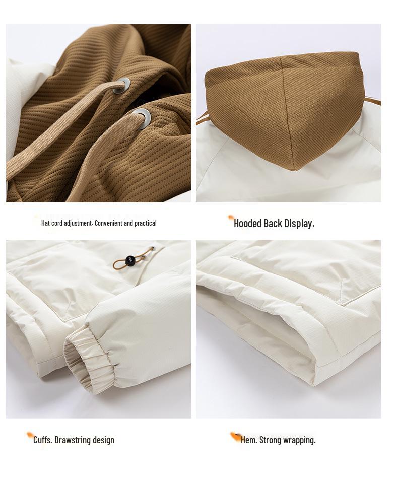 High-Quality Men's/Women's Hooded Two-Piece Cotton Jacket Warm Autumn/Winter Trendy Thick Jacket