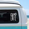 Matte Waterproof Irregular Vinyl Decal Camp Life Graphic Sticker Fit Car RV Camper Outdoor Camping Vehicle Body Window Decor