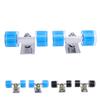 1 Pair Skateboard Trucks and Wheels PU Longboard 3.2 Inch Trucks Wheels Combo Set for Cruiser Alumin