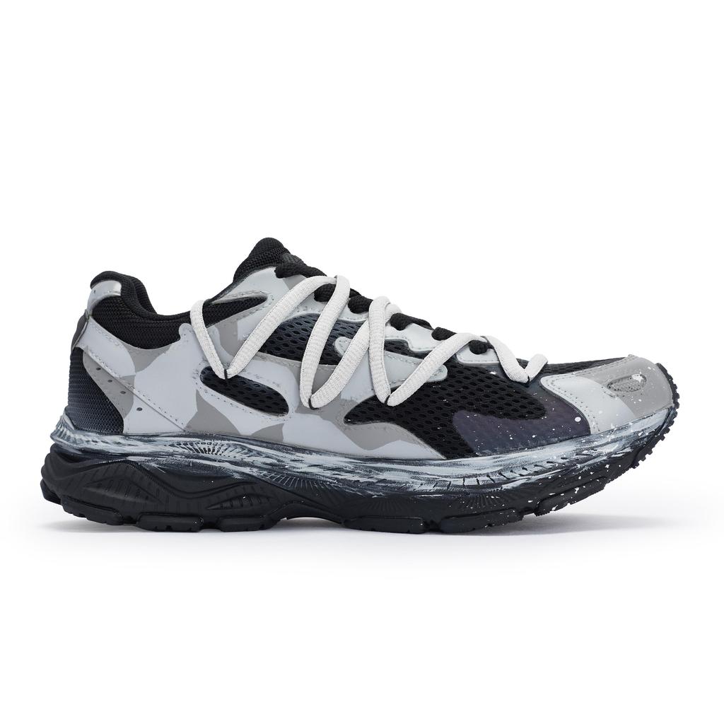 Mizuno Racer S Slip Resistant Low top Casual Running Shoes Unisex Gray Camouflage D1GH223501(Team80-S-BOX)