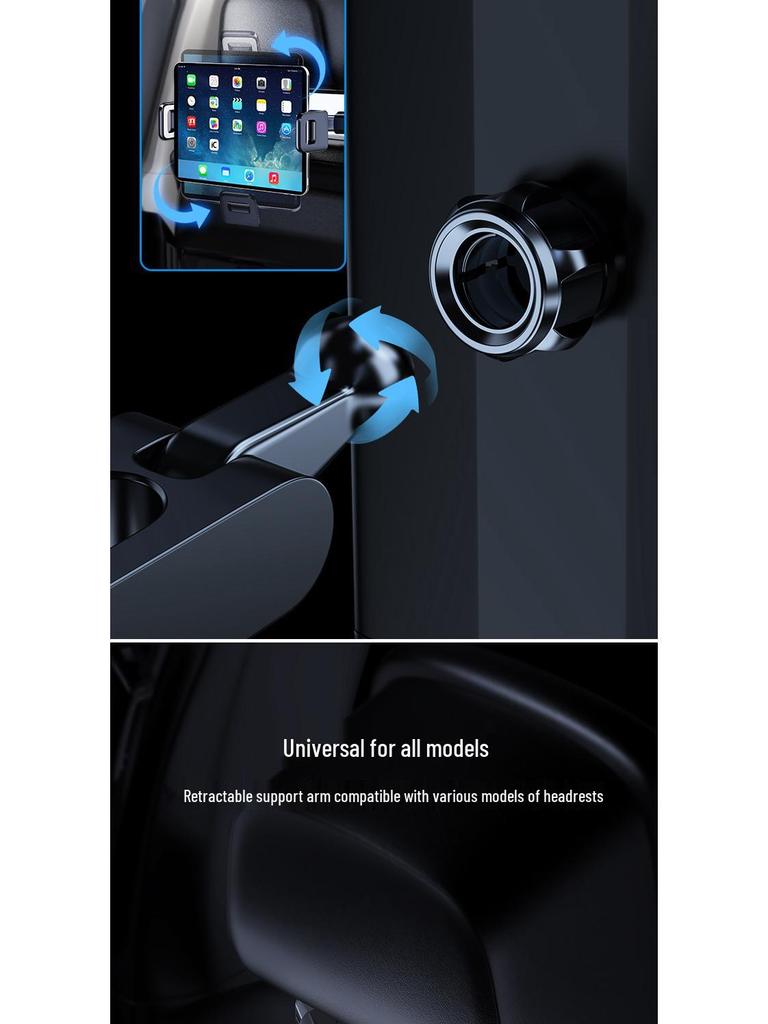 Adjustable Car Rear Seat Tablet & Phone Holder