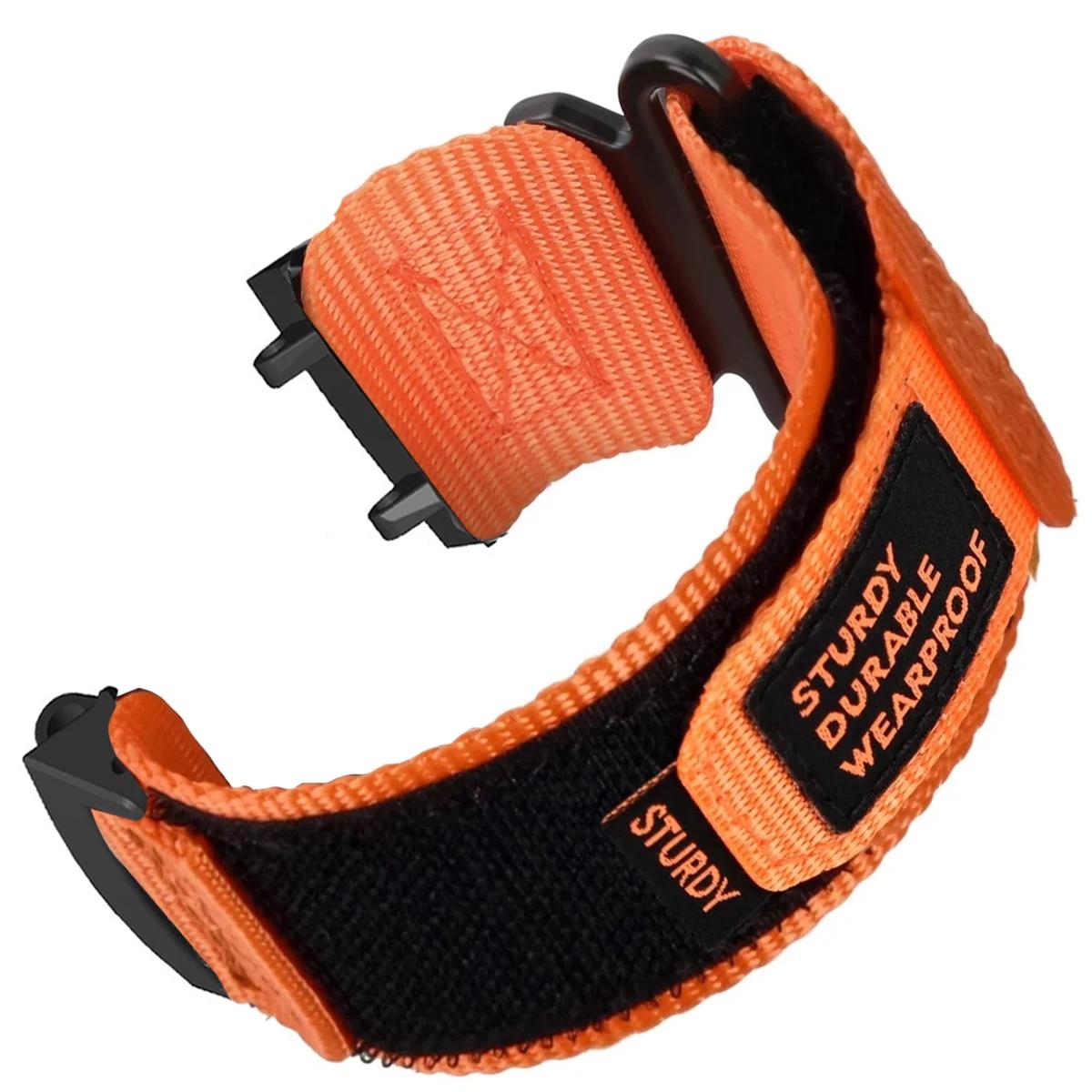 

Нейлоновый петлевой ремешок для Huami Amazfit T-rex 2 3 Ultra Ремешок для часов Amazfit Trex Pro T Rex Tyrannosaurus Смарт-часы Спортивный браслет T-Rex or T-Rex Pro&length 150mm-190mm оранжевый