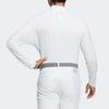 Adidas Aeroready Logo Quick-Dry Golf Long Sleeve Polo Shirt Men Tops White HT0060