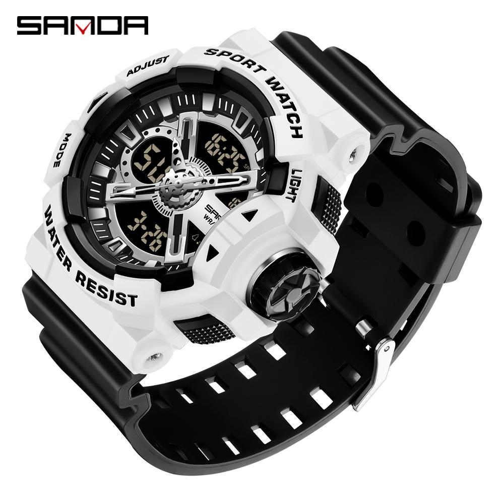 Sanda New 3128 Ceas barbatesc si dama multifunctional Personalitate la moda, simplu, la moda, generos Ceas electronic barbati femei