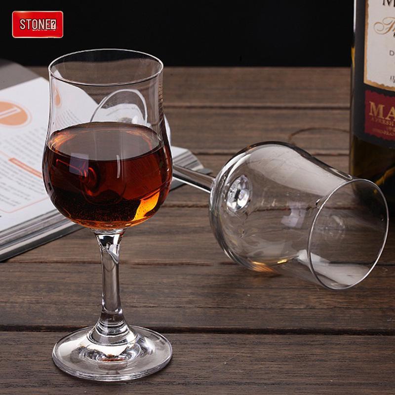 Shidao Tulip Crystal Wine Glass: High-Stemmed Glass for Spirits & Red Wine, Ideal for Home & Bar Use