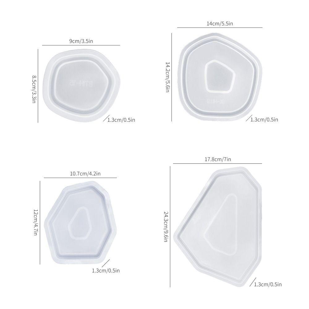 New Irregular Geometric Silicone Mold DIY Handmade Storage Tray Mold Reusable Craft Mold Home Decor