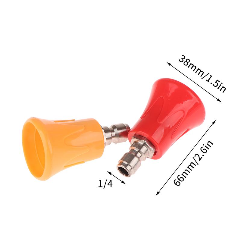 1 Piece Soft Rubber Sleeve Sector Nozzle Splash Proof Stainless Steel Nozzle High Pressure Water Gun Nozzle Car Wash Accessories