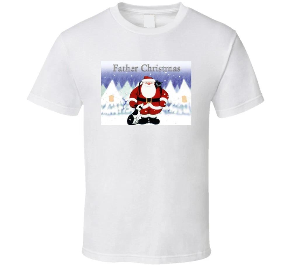 Father Christmas Retro Holiday Santa Claus 90s T Shirt S