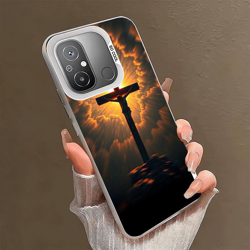 God Jesus Pray Cross Bible Shockproof Phone Case for Xiaomi Poco X7 X6 X5 X3 Pro F7 Ultra M8 Redmi 15C 15 14C 13C 12C 10C 13 12
