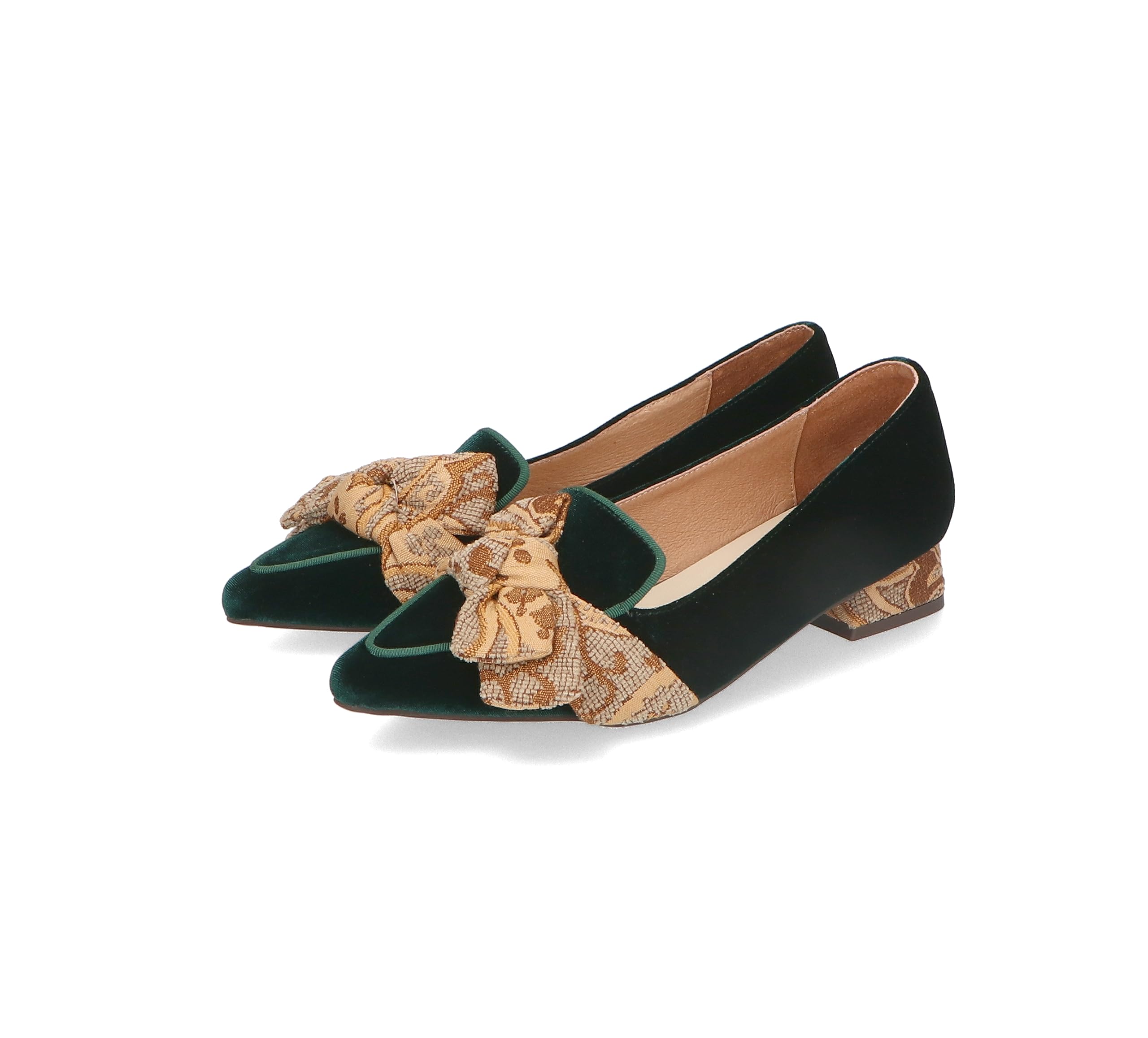 

pointed large and small easy to walk low cm [Oriental Traffic] Pumps, toe, sizes, in, ribbon, heel, 31305, women s, green, 23.5 зелёный