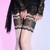 Retro Ladies Stockings Oil Glossy Party Club Hosiery Wide Lace Top Silicone Hold Up Thigh High Stockings Pole Dance Sexy Socks