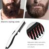 Pettine per piastra per barba Spazzola riscaldata rapida Styler per capelli da uomo Pro elettrico