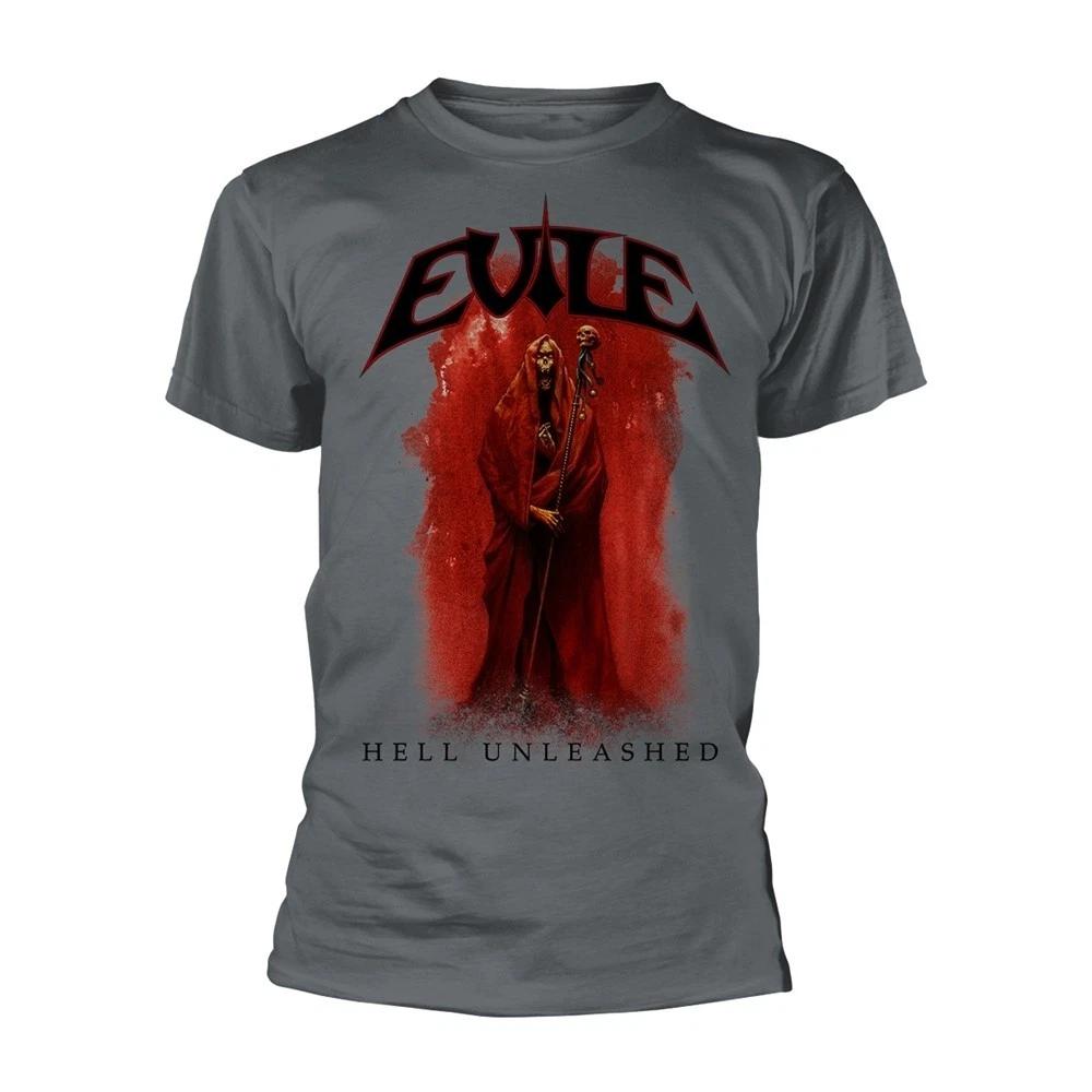Evile 'Hell Unleashed' Charcoal T shirt - NEW