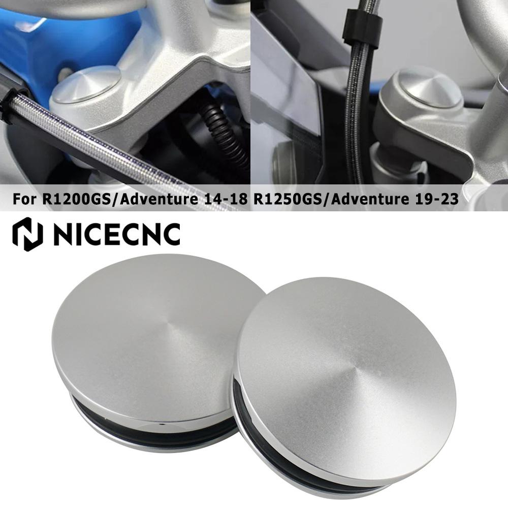 NICECNC Front Fork Top Tube Cover For BMW R1200GS Adventure R 1200 GS 2014-2018 R1250GS Adventure R 1250 GS GSA 2019-2023