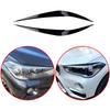 For BMW X1 F48 2016 2017 2018 2019 2020 High Quality ABS Car Front Headlights Eyebrow Eyelids Cover 3D Stickers Glossy Black