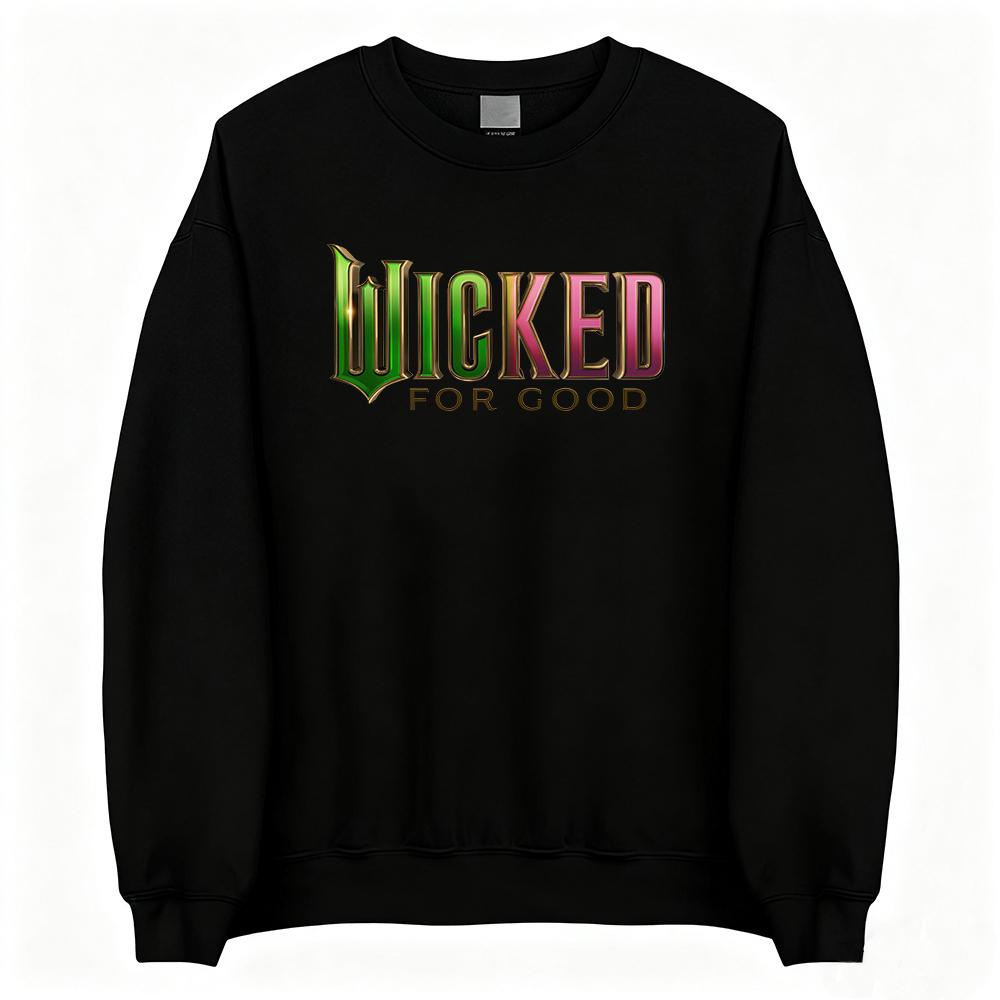 Zlý: pro Dobro Soundtrack Mikiny Cynthia Erivo Ariana Grande Pulovry Dlouhý Rukáv Kulatý Výstřih Dámské Oblečení Mikiny