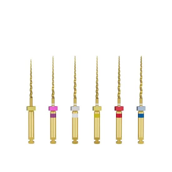 SuperEndo Gold-Flex Rotary Files (Pack of 6)