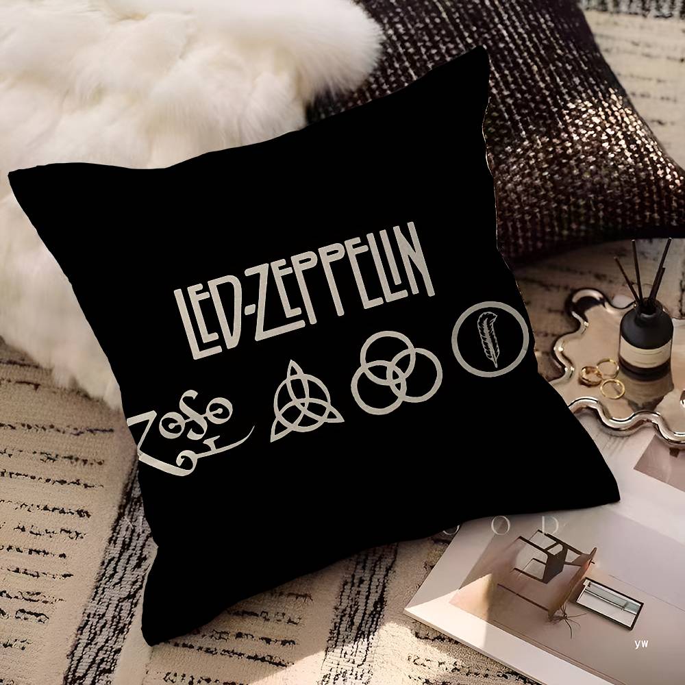 Vintage Band L-Led Z-Zeppelin Kissenbezug Toon Geschenk Kissenbezug Schlafzimmer Zuhause Sofa Stuhl Sitz Dekor Kissenhülle