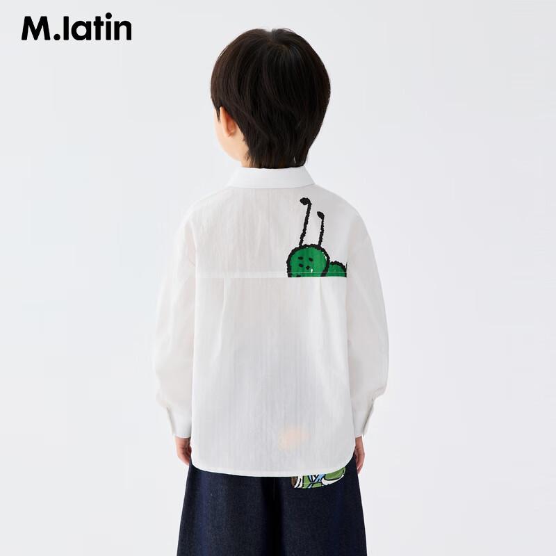 M.Latin Boy s Versatile Denim Long Sleeve Shirt 100cm