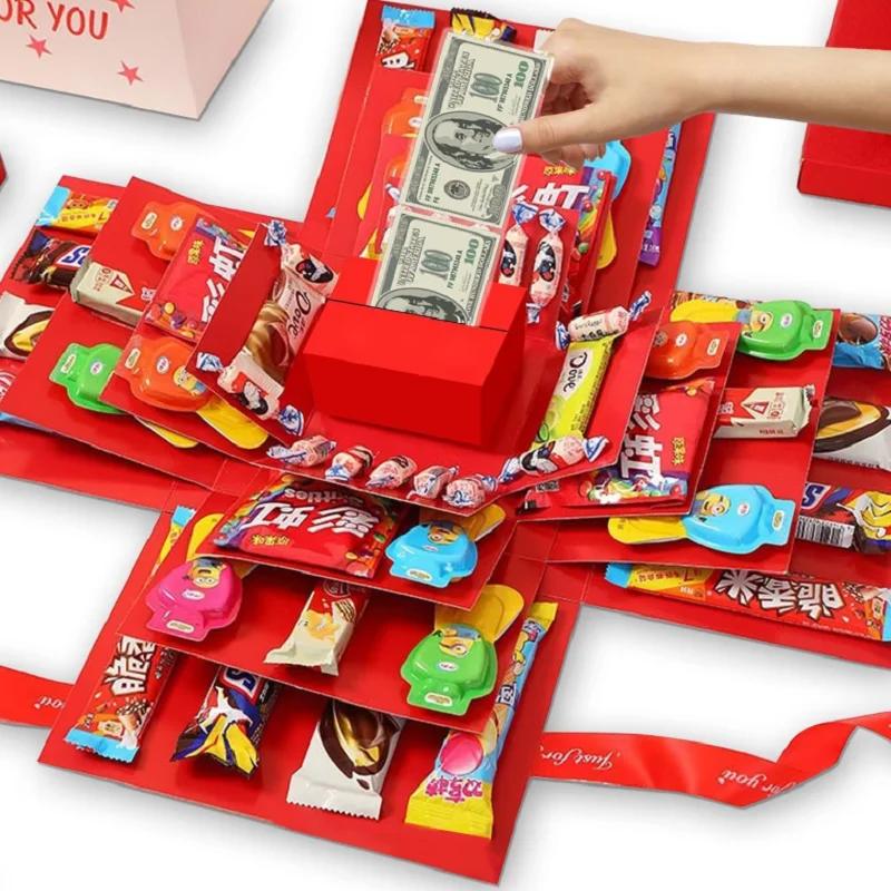 Lag en unik overraskelseseksplosjonsboks til Valentinsdagen – DIY-gaver med minner fra bryllup og bursdagsjubileer