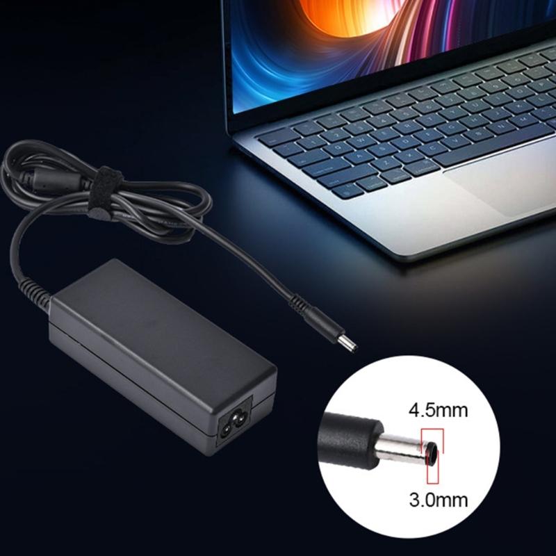 Fast Charging 65W Adapter For Systems 19.5V 3.34A Output with Overloads Protections 4.5x3.0mm Connectors