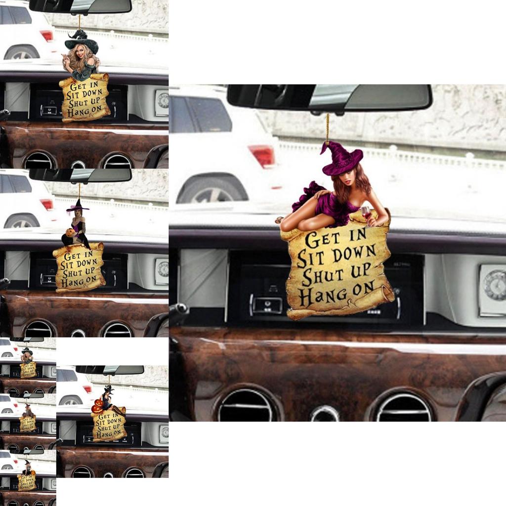 Bunter Acryl Hexenanhänger Auto Hängedekoration für Schlüssel oder Rucksackzubehör