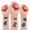 28 Stück Temporäre Tattoos Fantasiewesen Wasserdicht Langanhaltend Körperaufkleber Tierdesigns Aquarell Für Arme Wangen