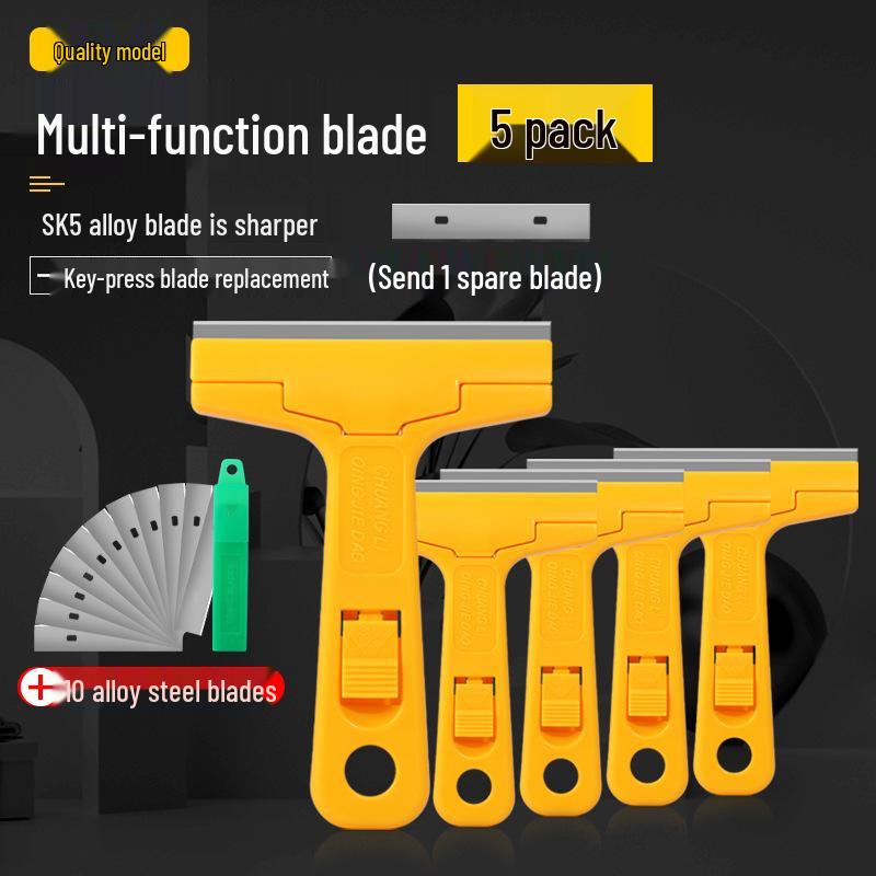 Multi-Purpose Cleaning & Scraping Tool for Adhesive Removal and Caulk, Wall, and Floor Cleaning.