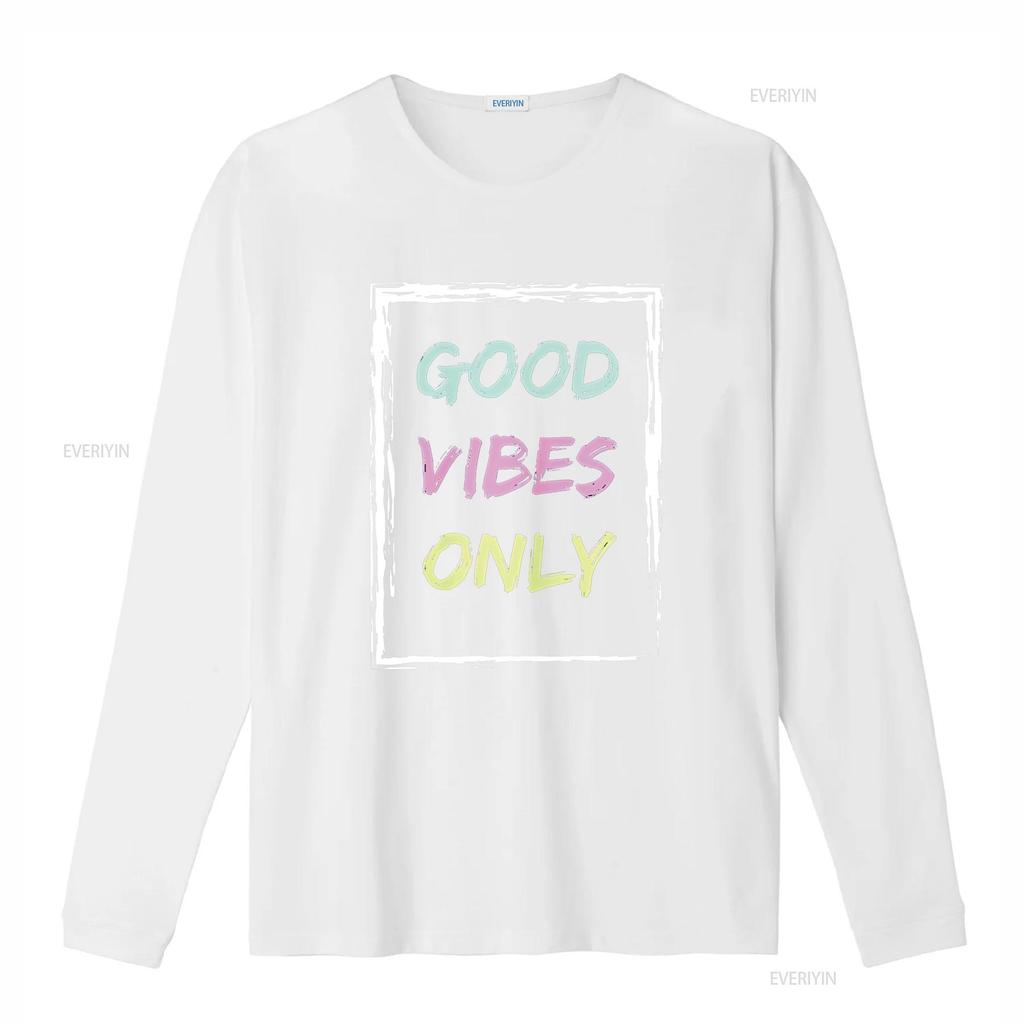 Women Tops Good Vibe Only Be Positive Inspirational Quote Short Seelve T Shirt vintage Washed Versatile Breathable Casual