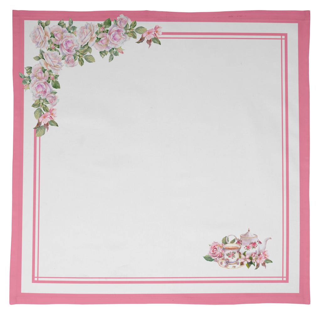 Vargottam Napkins  Florals  Print, Premium Quality Dinner  Napkins, 100   Cotton, Set of 4 Reusable  Napkins  Set, Size 20X20